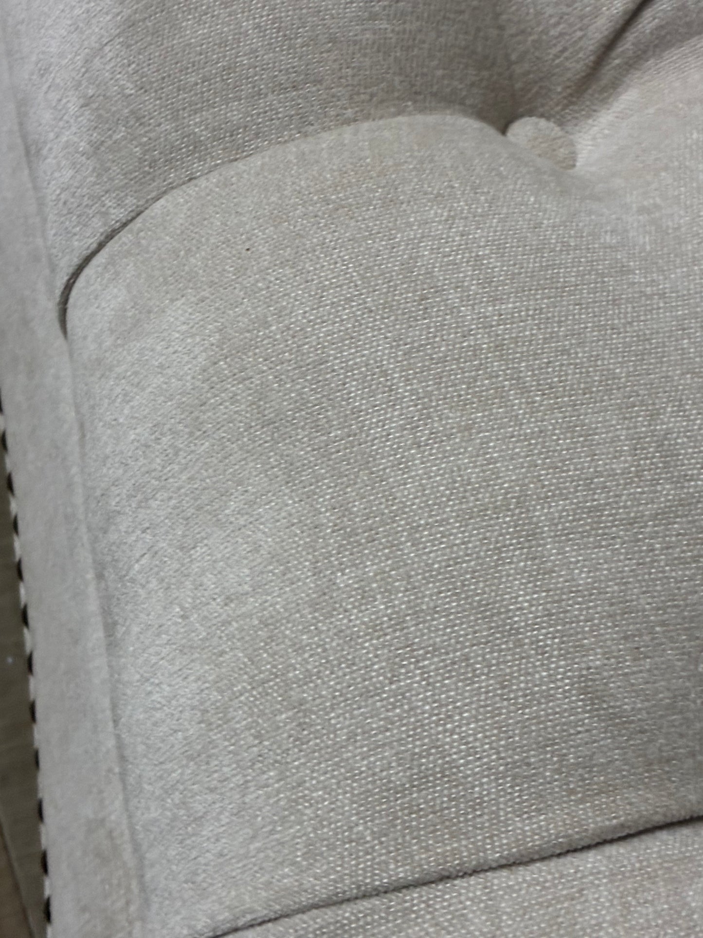 Classic Tufted Curved Back Sofa By English Georgian America