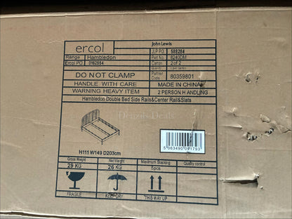 ercol for John Lewis Hambledon Bed Frame, Double, Oak rrp £1250