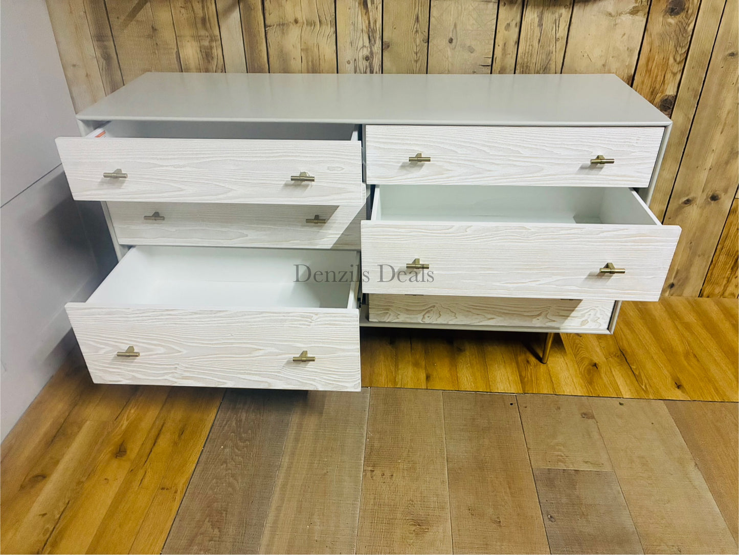 West Elm Modernist Wood & Lacquer 6-Drawer Dresser