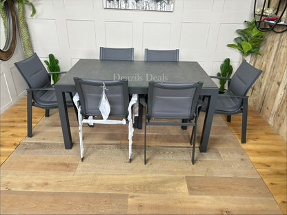 John Lewis Tampa Garden extending Dining Table With 6 dining Chairs