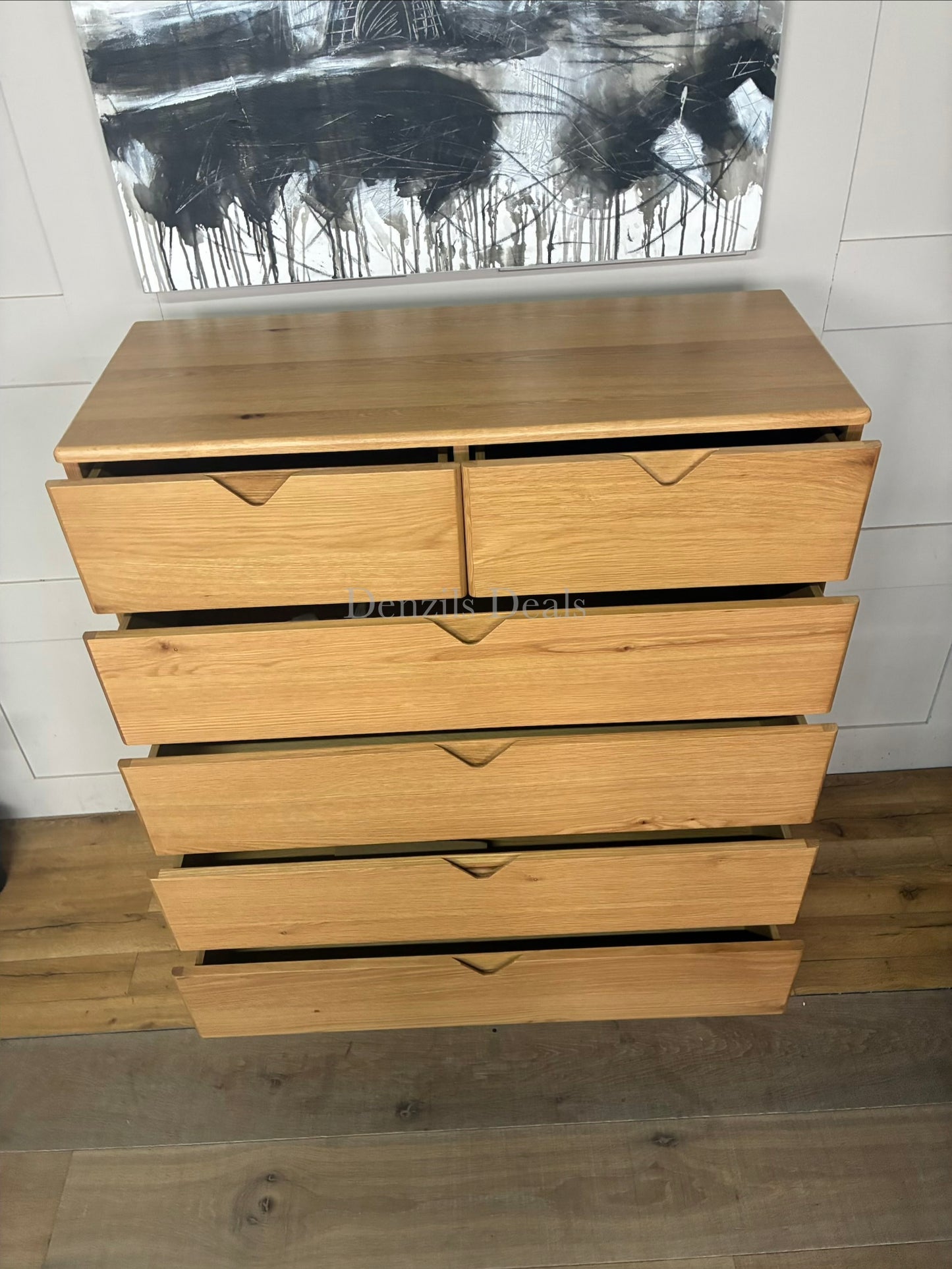 John Lewis X-Ray Oak Wood 3 Drawer Chest, Oak Rrp £899 R24