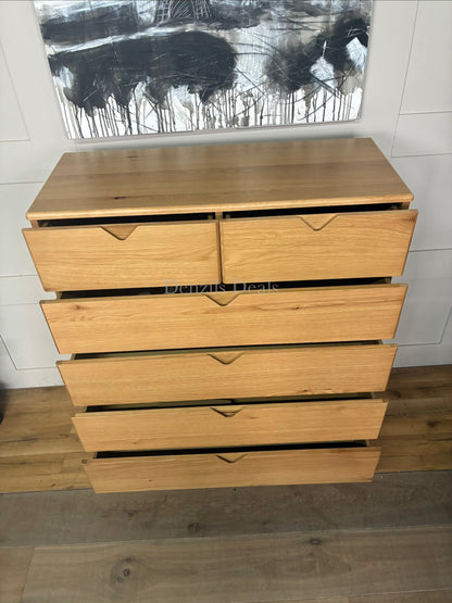 John Lewis X-Ray Oak Wood 3 Drawer Chest, Oak Rrp £899 R24