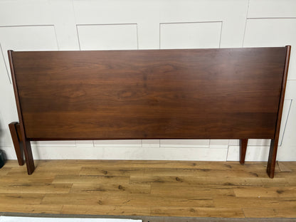 West Elm Mid Century modern Wright Super King size Bed Frame Solid Wood