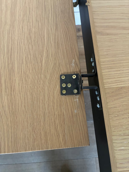 John Lewis Stanton Extending Dining Table, Oak/Black Rrp £799