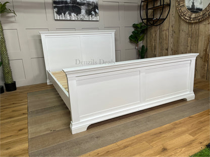 Cotswold CHANTILLY  Cool White 5ft Kingsize Bed