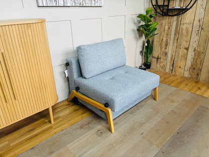 Innovation Living Cubed 90 Armchair Bed, Twist Granite Rrp £1199 R50
