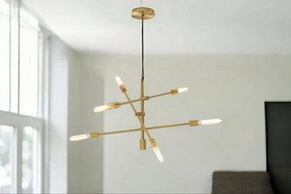 West Elm Mobile Chandelier (104cm - Antique Brass) mid century style Rrp£449 R20