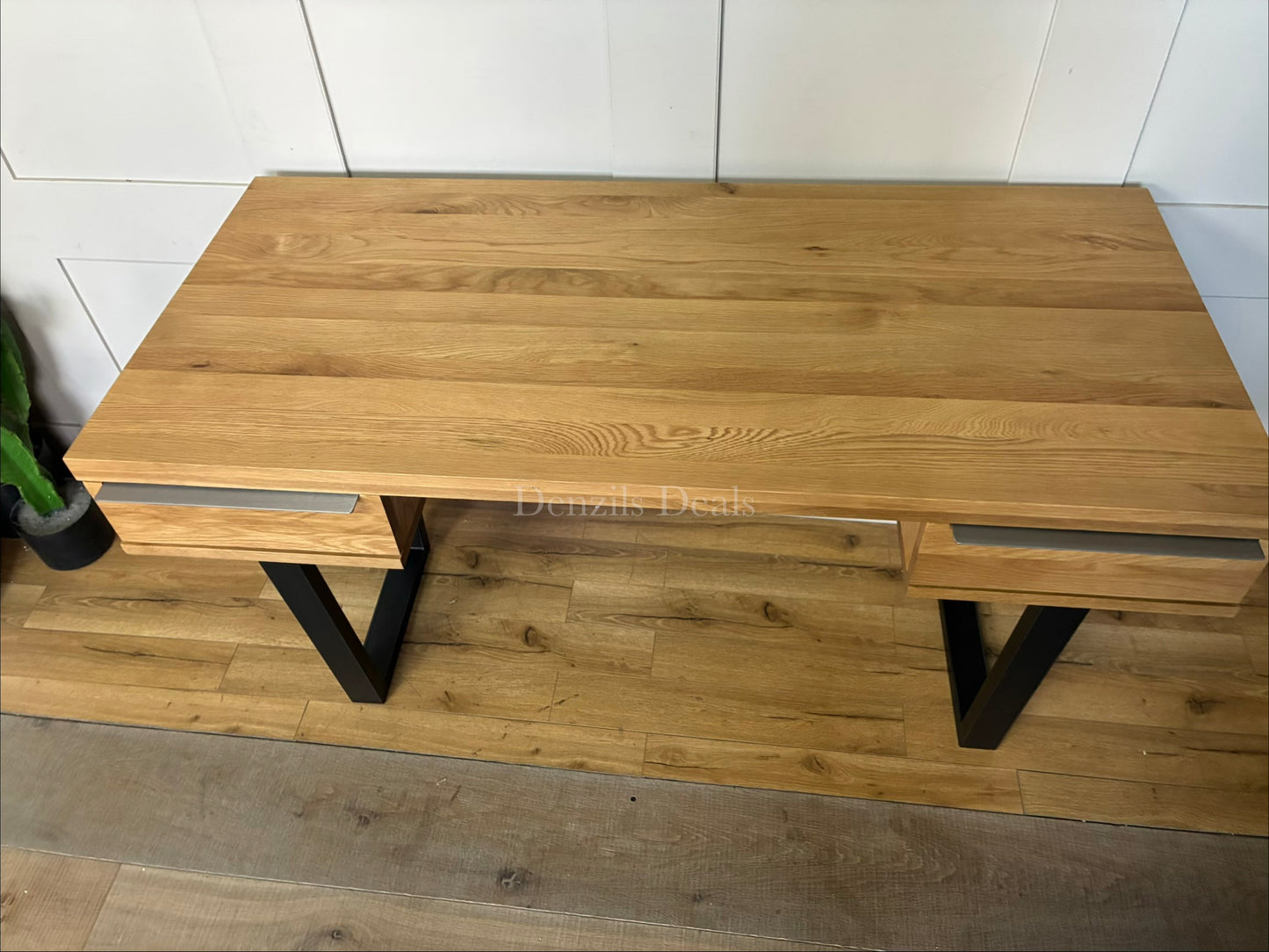 John Lewis Calia Small 2 Drawer Desk, Oak Rrp £599 R20