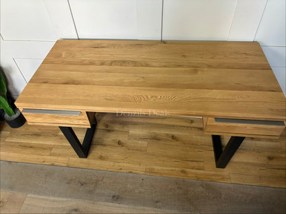 John Lewis Calia Small 2 Drawer Desk, Oak Rrp £599 R20