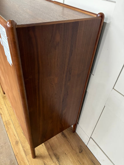 John Lewis Scandi 5 Drawer Wood Chest, Walnut Finish R20 Rrp £649