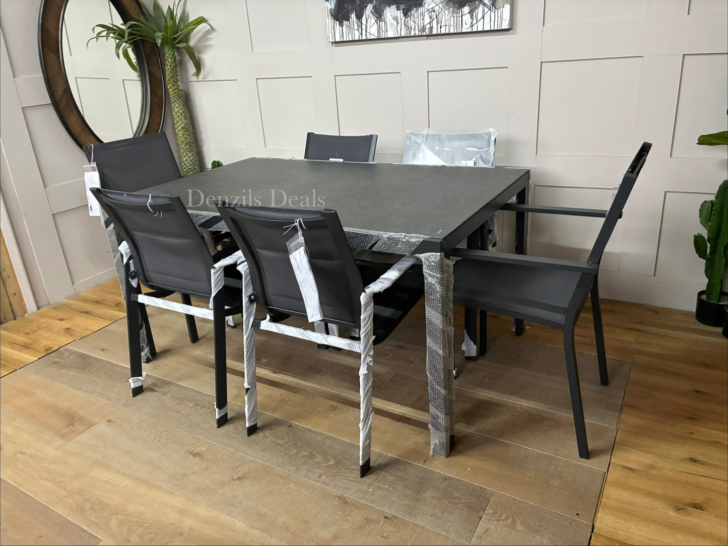 John Lewis Tampa Garden Dining Table With 4 Tampa dining Chairs and 2 Miami dining chairs