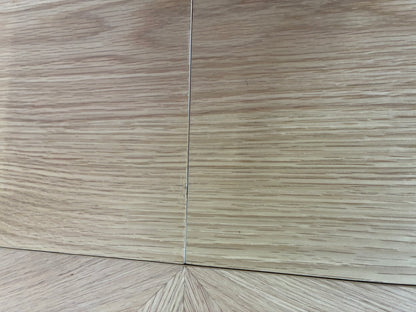 John Lewis Notch Round 4-6 Seater Extending Dining Table, Oak Rrp £799 R5