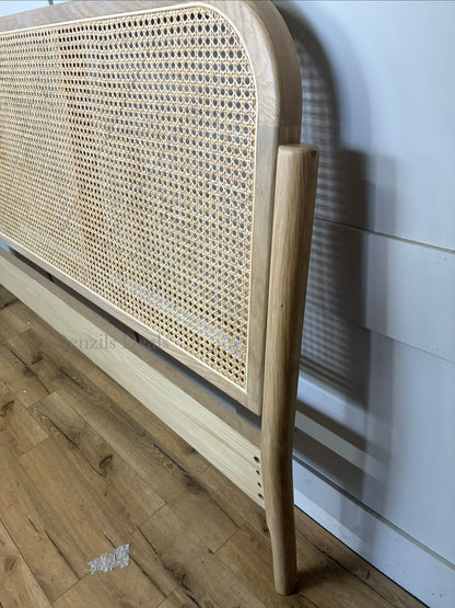John Lewis King Size Rattan Bed Frame In Natural R55