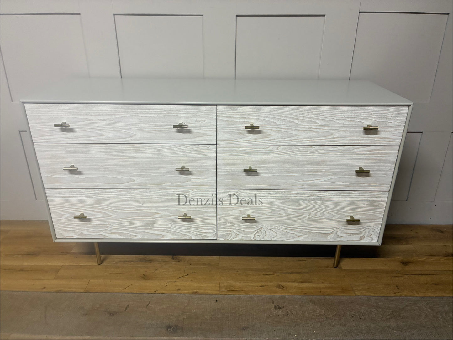 West Elm Modernist Wood & Lacquer 6-Drawer Dresser