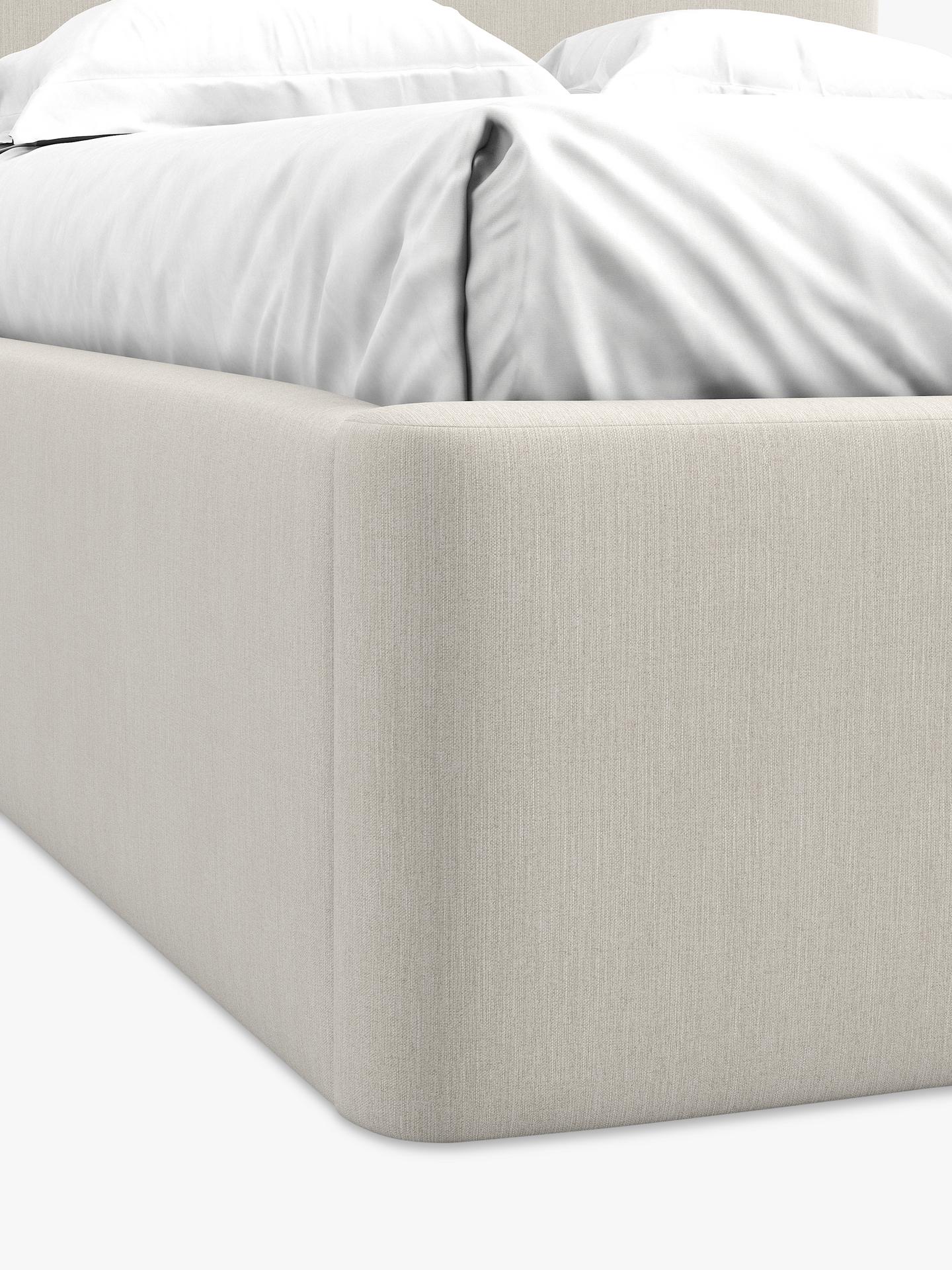 John Lewis Alice Ottoman Storage Bed Frame, Super King Size Cotton Effect Beige RRP £849