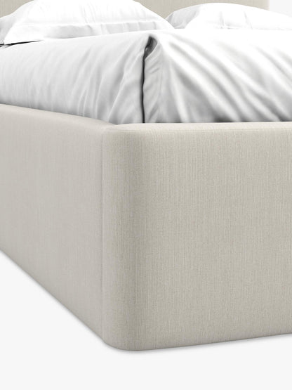 John Lewis Alice Ottoman Storage Bed Frame, Super King Size Cotton Effect Beige RRP £849
