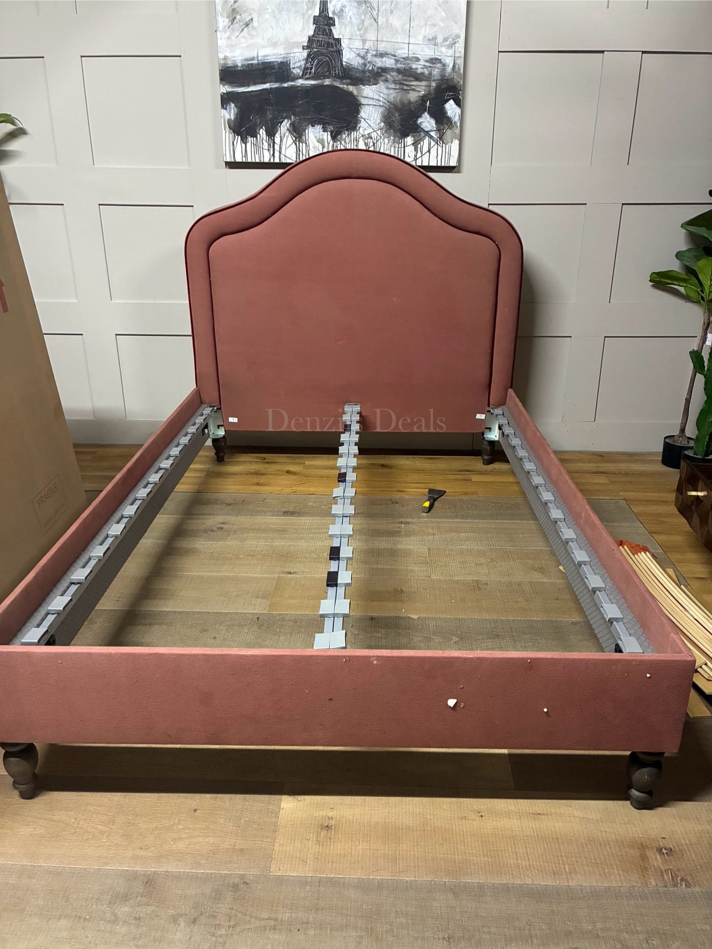 Love Your Home Christobelle Double Piped Bed In Blush & Valentine Rrp £1850