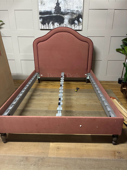 Love Your Home Christobelle Double Piped Bed In Blush & Valentine Rrp £1850