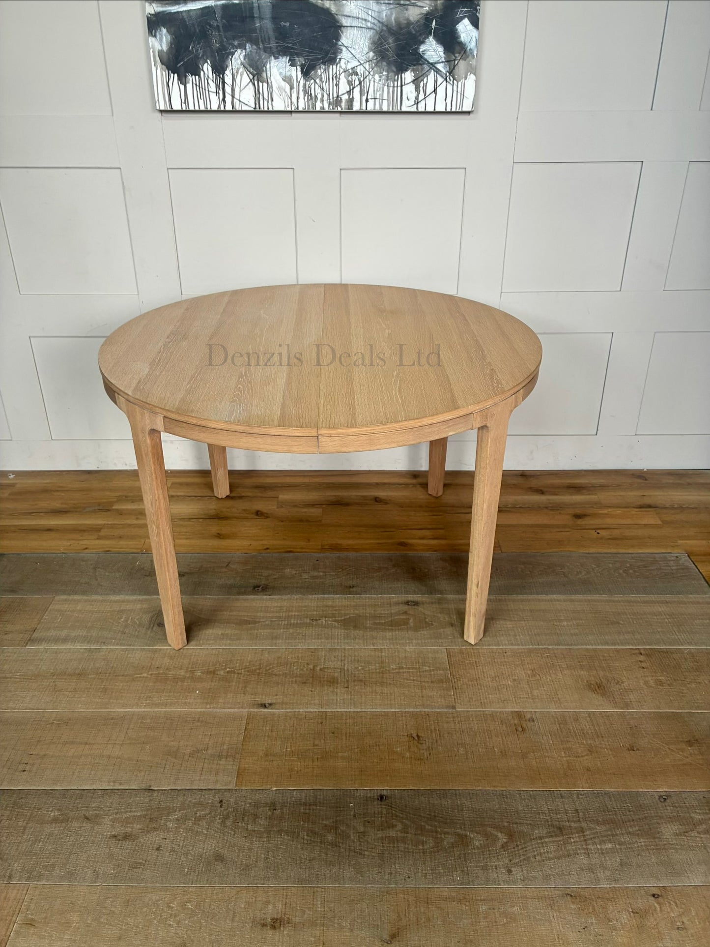 John Lewis Mira II Extending Round Dining Table, Oak RRP £749
