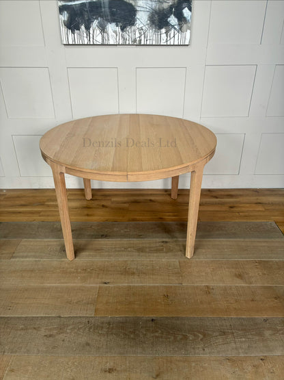 John Lewis Mira II Extending Round Dining Table, Oak RRP £749