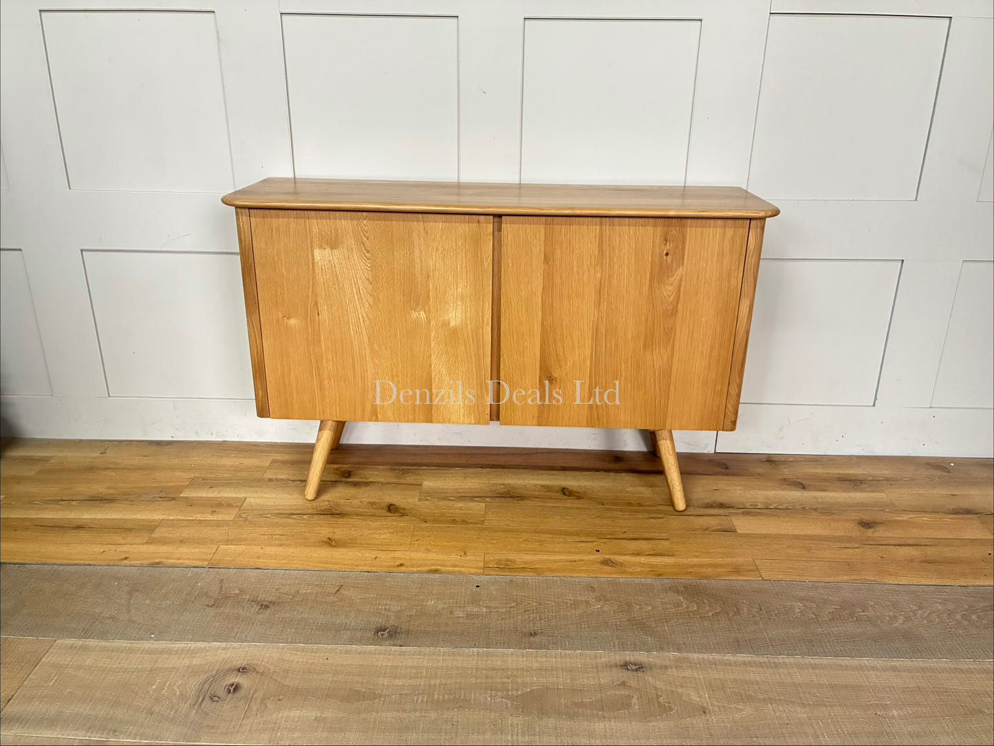 John Lewis Greenwood 2 Door Sideboard, Solid Oak/Bianco Oil Rep £499