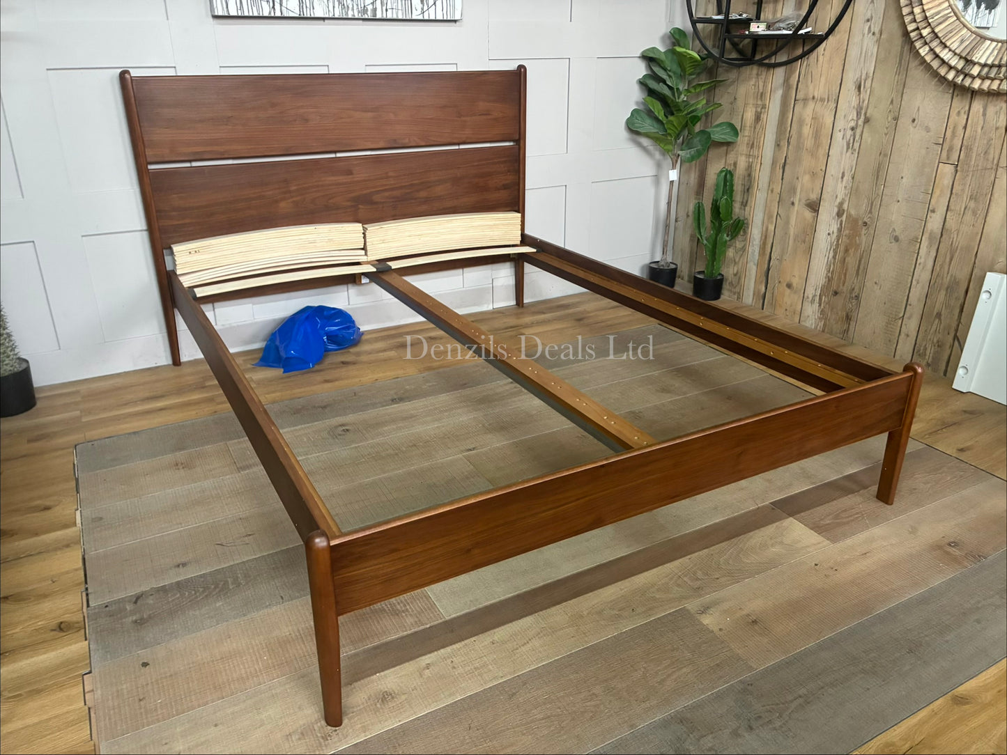 John Lewis Scandi Wood Bed Frame, King Size, Walnut RRP £749