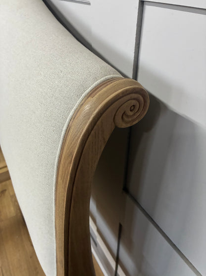 John Lewis Louis Low End Sleigh Bed Frame,  King Size, Oak R55