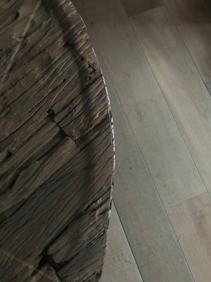 Solid Wood Round Dining Table - Furniture Village Chennai Range R62