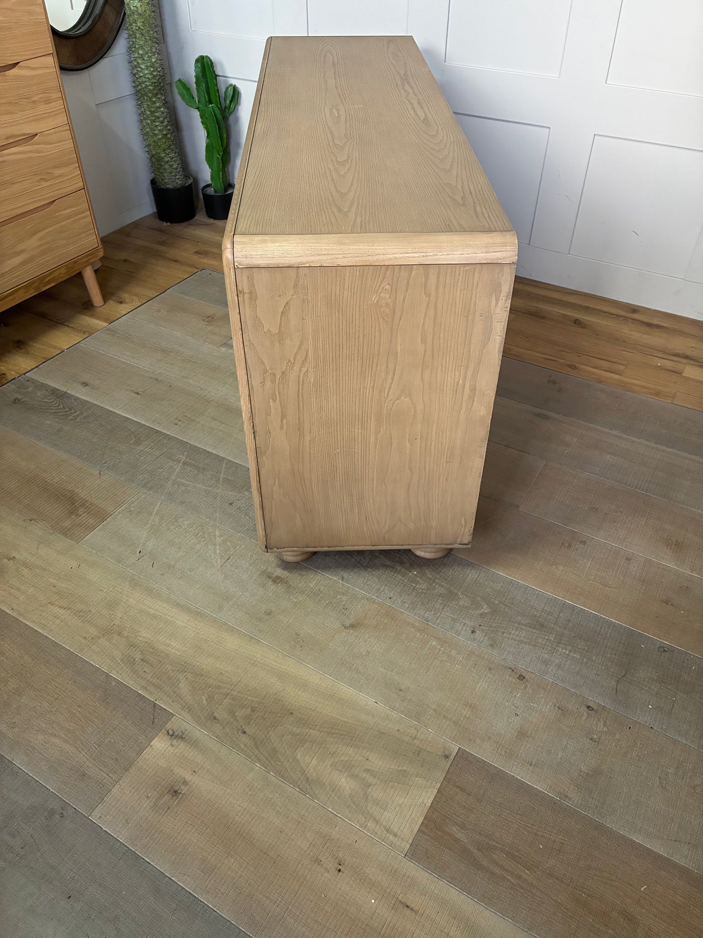 Anthropologie Monza Faux-Leather Six Drawer Chest R43