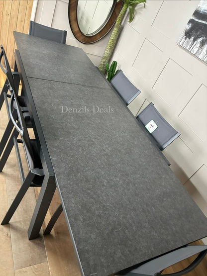 John Lewis Tampa Garden extending Dining Table With 6 dining Chairs