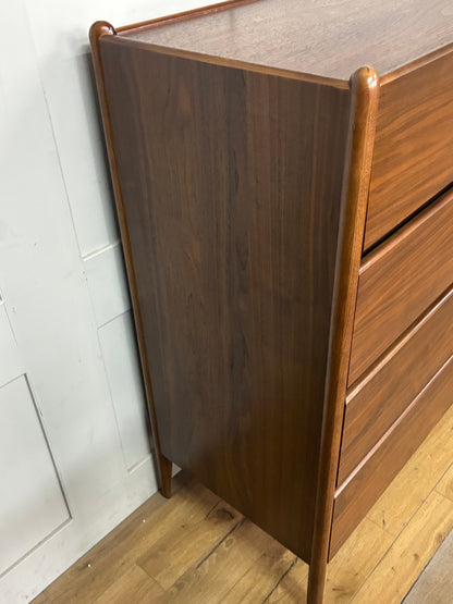 John Lewis Scandi 5 Drawer Wood Chest, Walnut Finish R20 Rrp £649