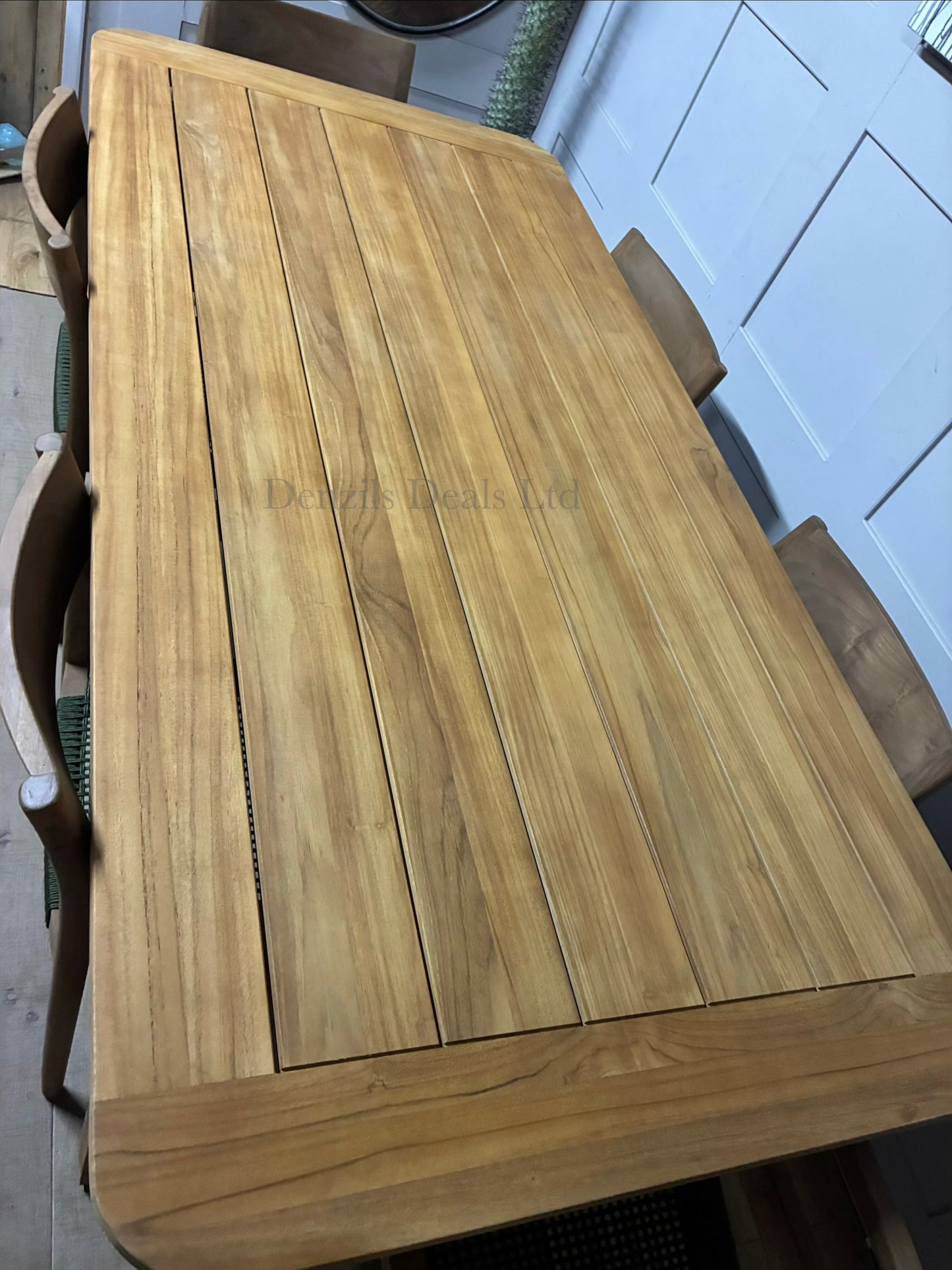 John Lewis Terra Garden Table And 6  Scandi Dining Chairs