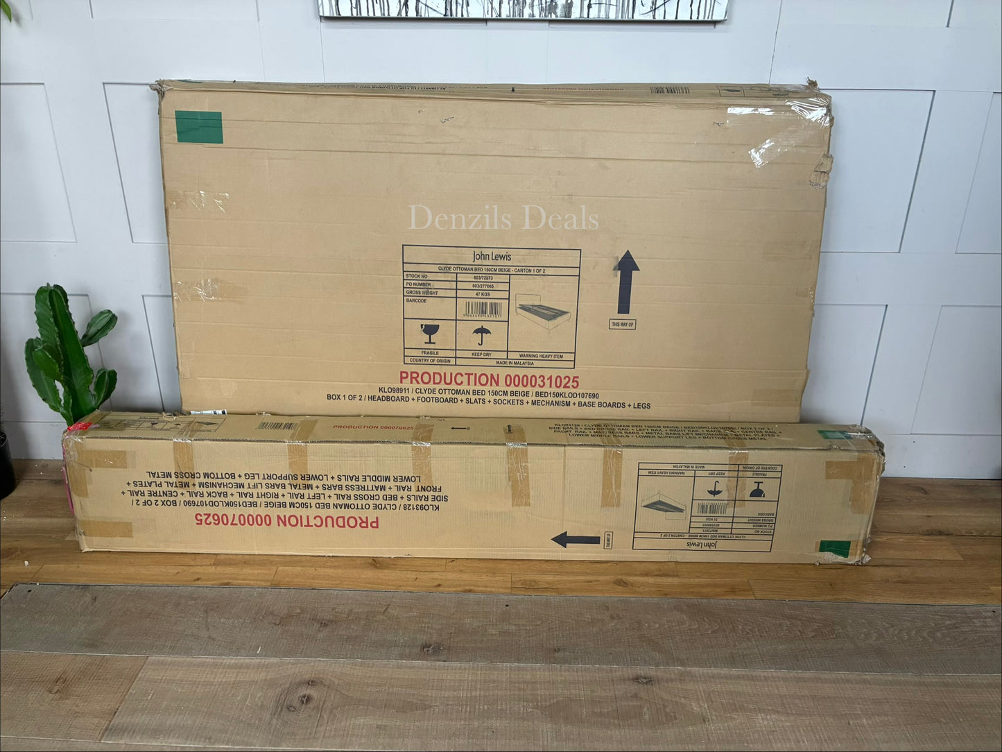 John Lewis Clyde Ottoman Storage King Bed Frame, Brushed Weave Beige Rrp £429