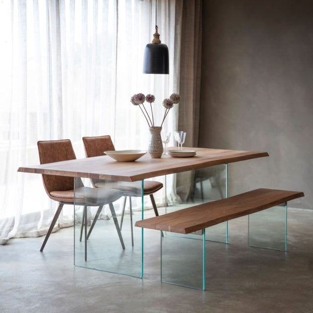 Ferndale rectangular dining table crafted from 240cm of solid wood with a warm natural finish.