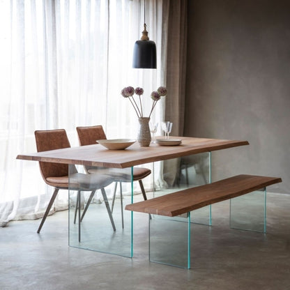 Ferndale rectangular dining table crafted from 240cm of solid wood with a warm natural finish.