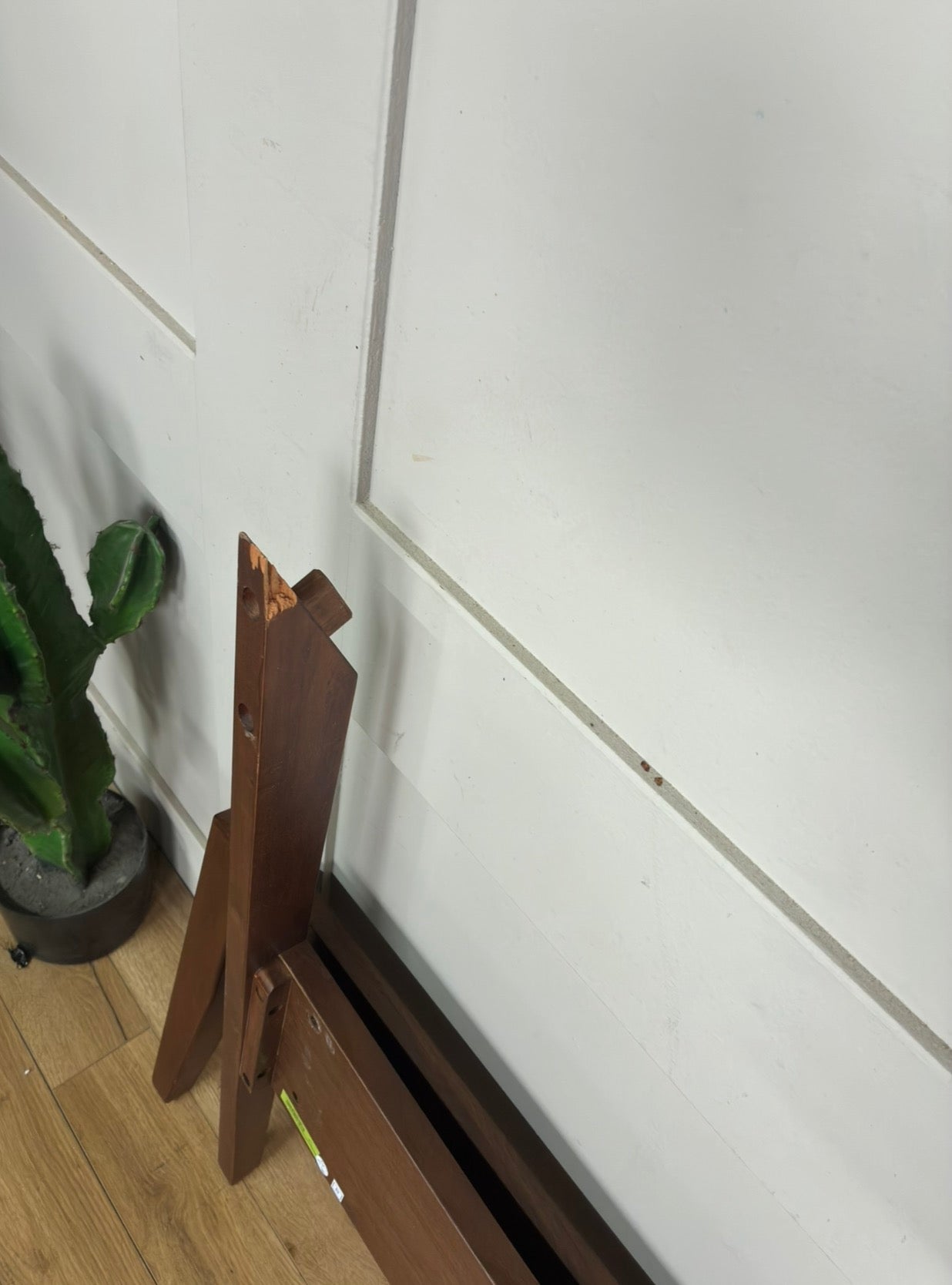 West Elm Mid Century modern Wright Super King size Bed Frame Solid Wood