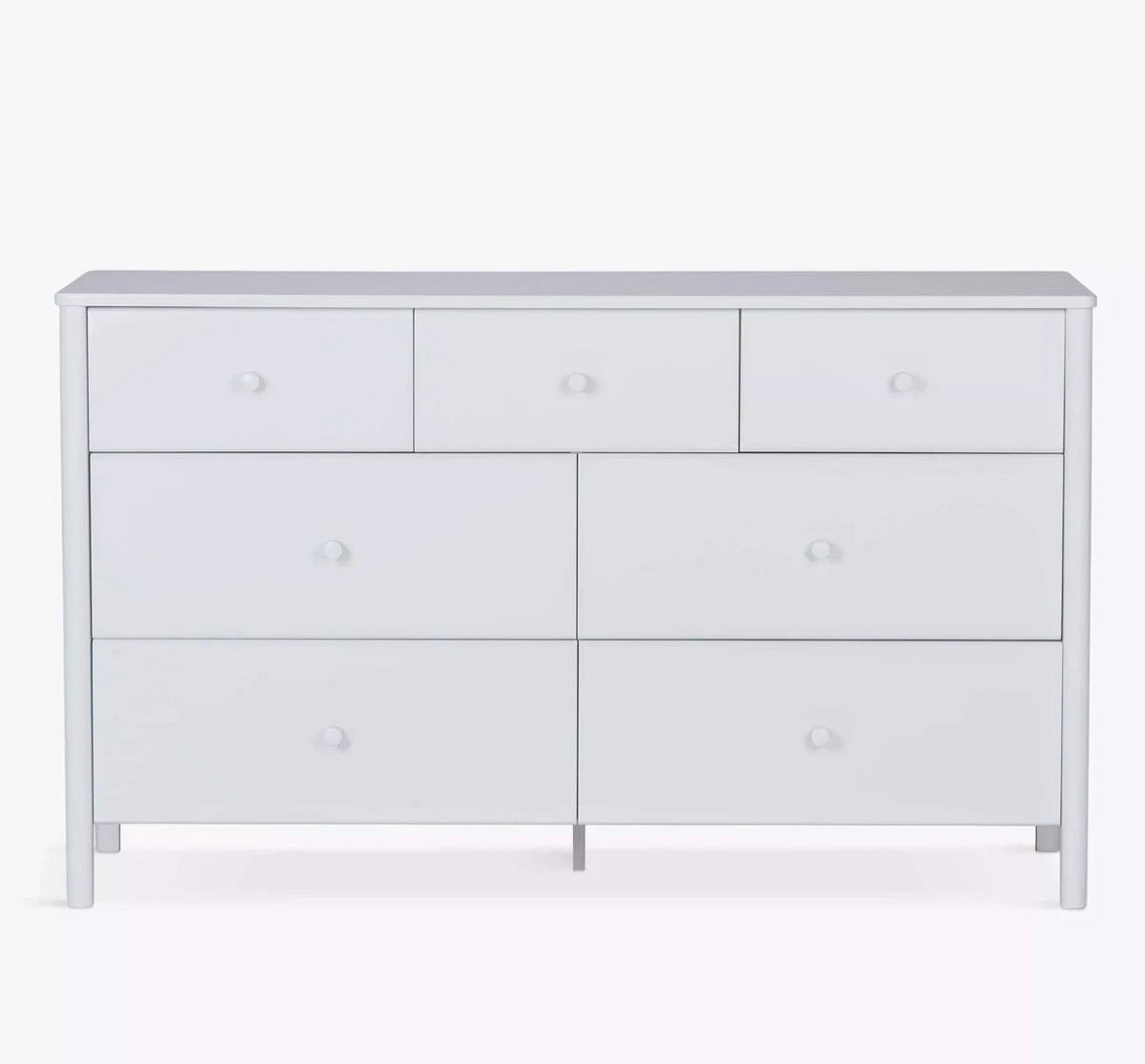 John Lewis Spindle 7 Drawer Chest, Grey Rrp £699