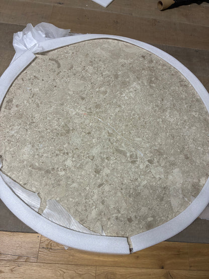 John Lewis Ritz Marble Dining Table, Brown