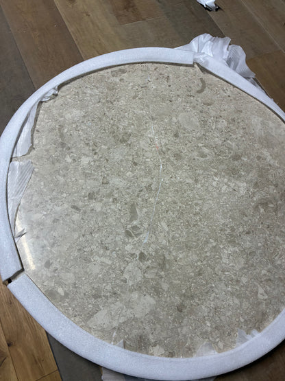 John Lewis Ritz Marble Dining Table, Brown