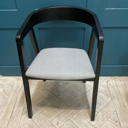 Made.com Placido Carver Dining/desk Chair Black/grey.