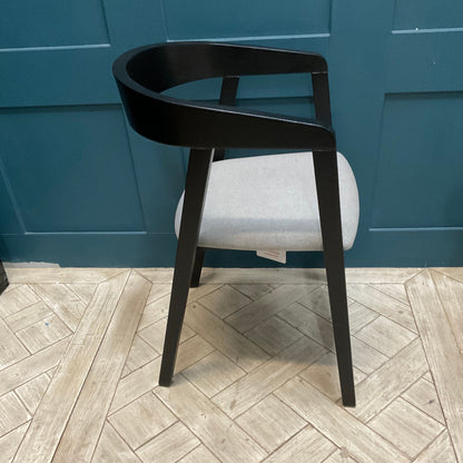 Made.com Placido Carver Dining/desk Chair Black/grey.