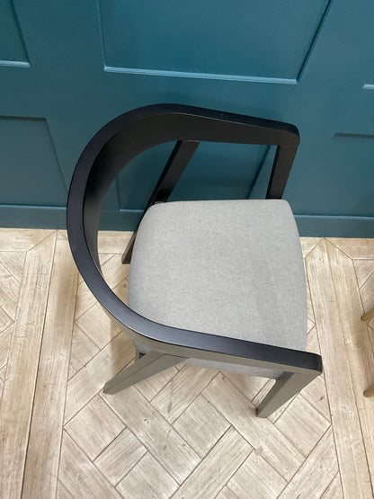 Made.com Placido Carver Dining/desk Chair Black/grey.