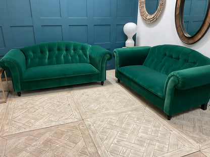 Set Of 2 Clover Velvet 2 Seater Sofa  John Lewis