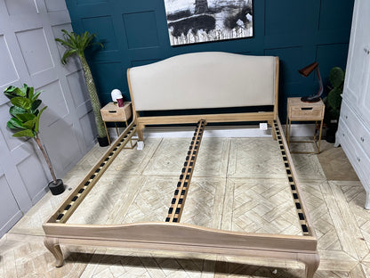 John Lewis Louis / Etienne bed frame super king size oak low end