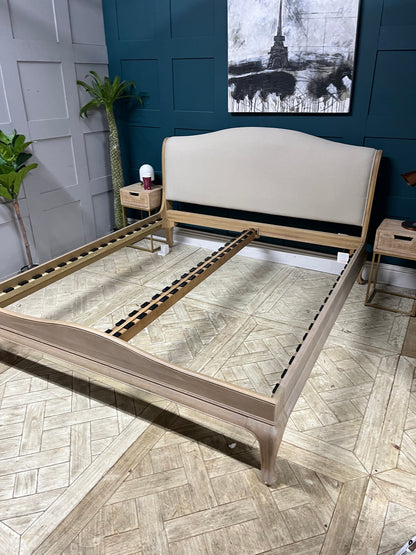 John Lewis Louis / Etienne bed frame super king size oak low end