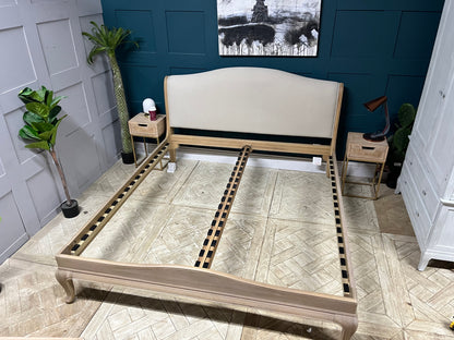 John Lewis Louis / Etienne bed frame super king size oak low end