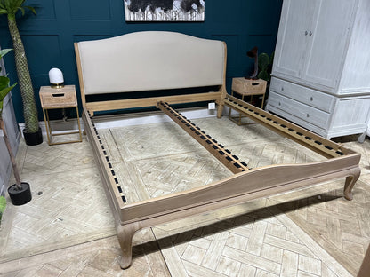 John Lewis Louis / Etienne bed frame super king size oak low end