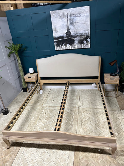 John Lewis Louis / Etienne bed frame super king size oak low end