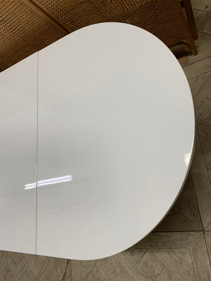 Dwell Meta Drop Leaf Dining Table in Gloss White #8507/3