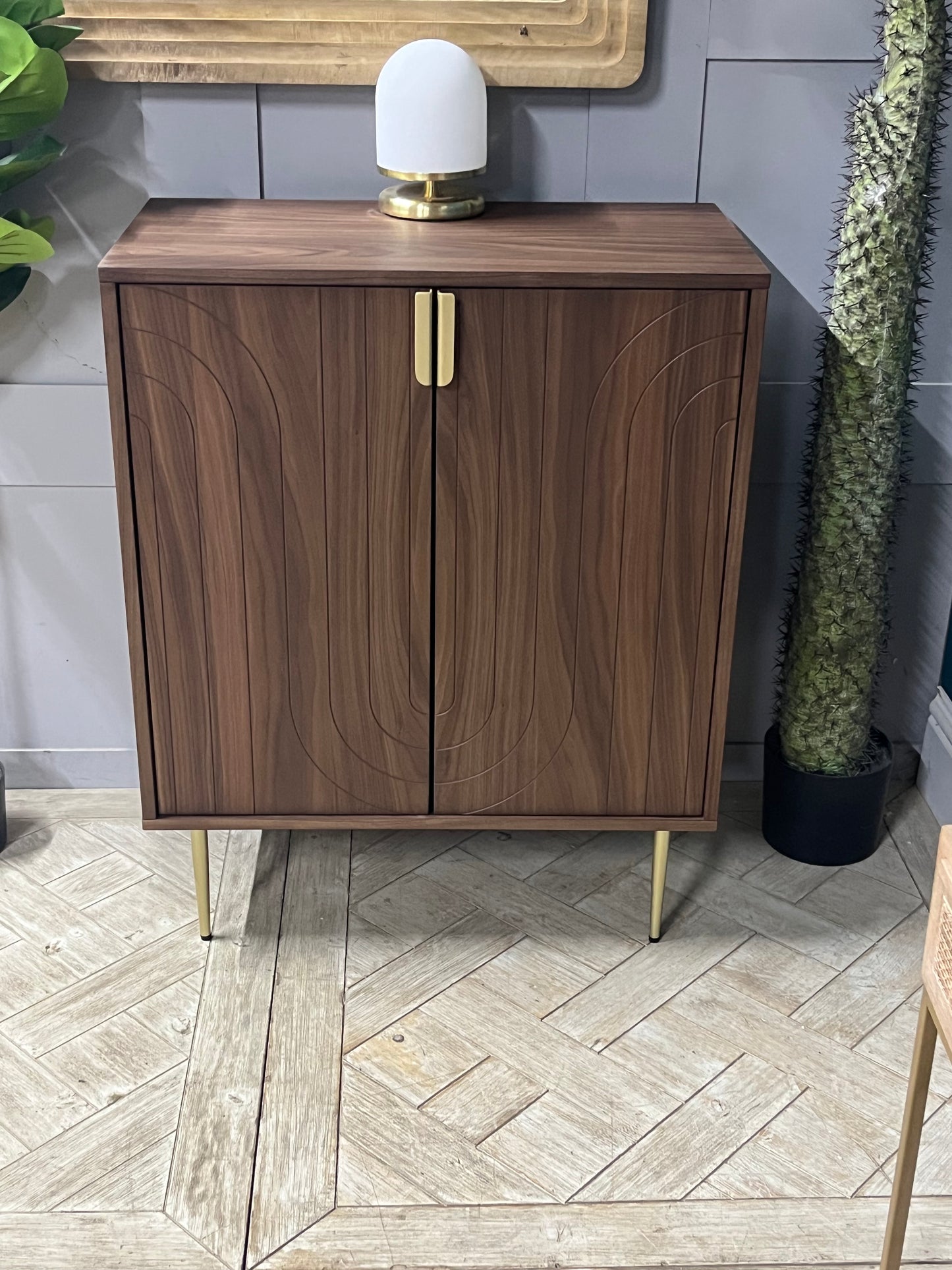 John Lewis Harvard 2 Door Cabinet, Walnut R34